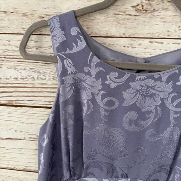 Vintage Maurices Women's Brocade Cut Out Back Midi Maxi Dress Size 9/10 - Picture 10 of 14